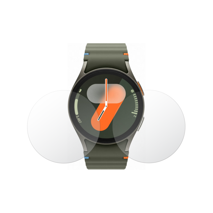 Set 2X Folie Protectie Ecran Mate Folie24, pentru Samsung Galaxy Watch7 (44mm), Adezive, Flexibile cu Auto Regenerare