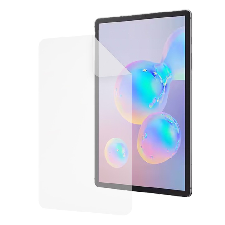 Nagy felbontású szilikonfólia Samsung Galaxy Tab S6 készülékhez, COMMANDO TAB PROTECT, ütésálló, karcálló, ultravékony, oleofób réteg, nagy érzékenység, könnyű felhordás, átlátszó