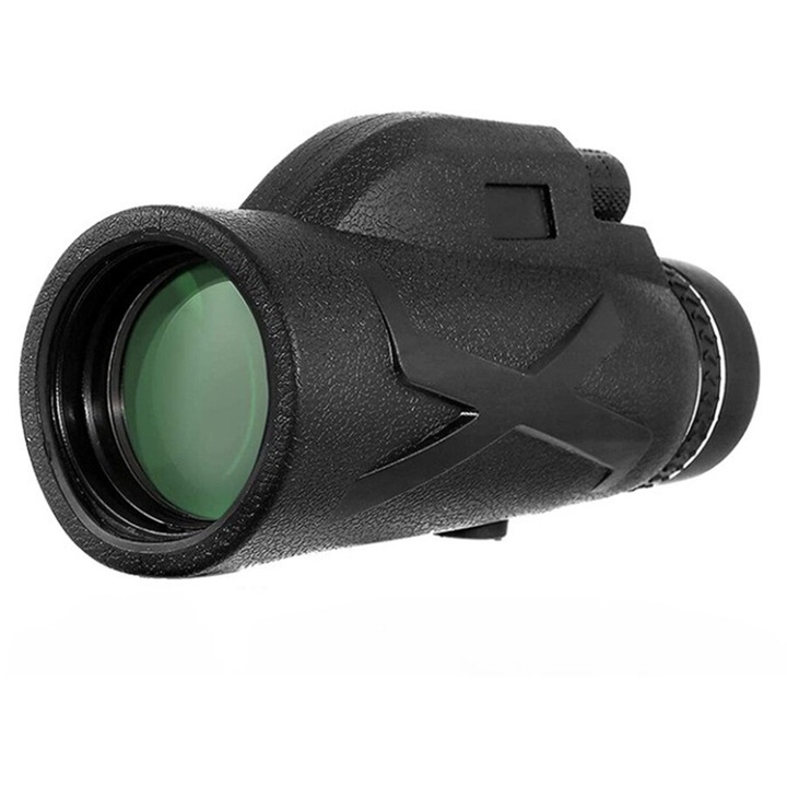 Professzionális monokuláris, teleszkóp, Doerr, állvánnyal, vízálló, HD monokuláris távcső, 80x100, fekete