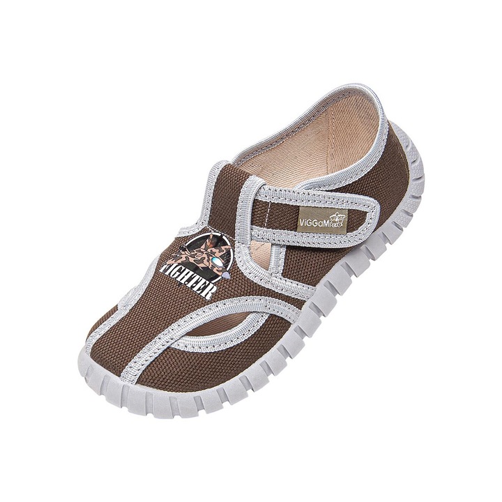 Cipő, Vi-GGa-Mi, pamut, Fighter, khaki, Zöld