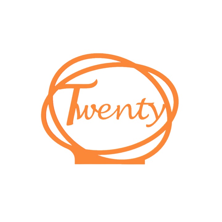 Сватбена украса за маса, "TWENTY", зала за събития, 163 X 202 mm оранжев