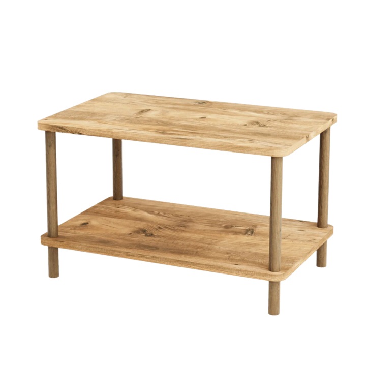 Холна маса, Intergo, 44x70x43 см, дърво, кафяво