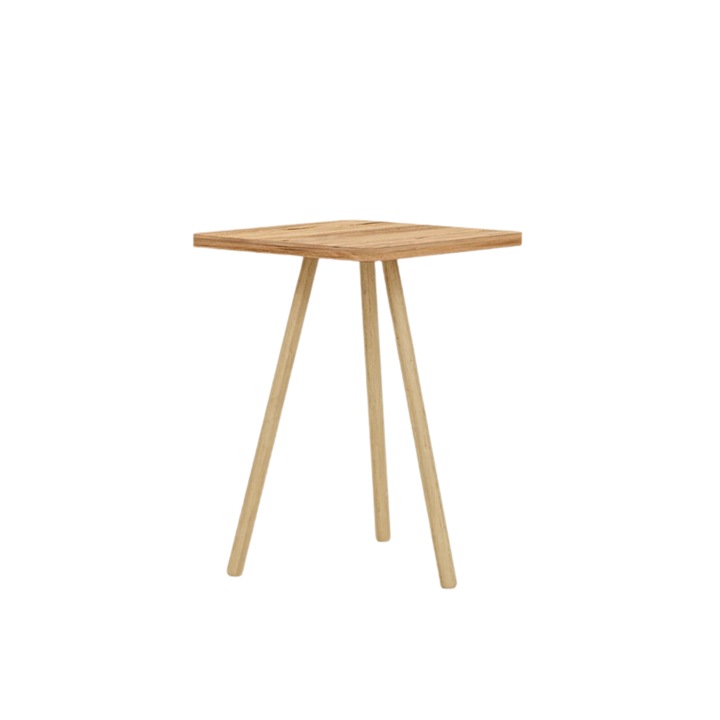 Холна маса InterGO, ПДЧ, 34x34 см, Кафяв