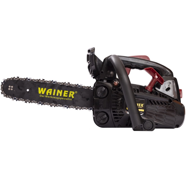 Benzines láncfűrész WAINER M1 25cc 2 pengével/2 lánccal, színek: fekete fehérrel