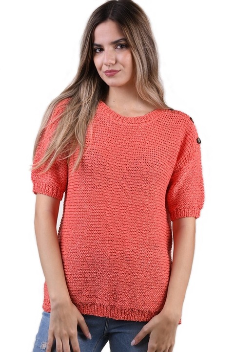 Tricou tip pulover Neon, Portocaliu, Portocaliu neon, M