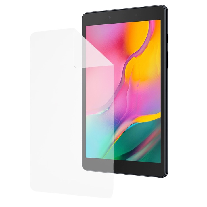 Nagy felbontású szilikonfólia Samsung Galaxy Tab A 8.0-hoz (2017), COMMANDO TAB PROTECT, ütésálló, karcálló, ultravékony, oleofób réteg, nagy érzékenység, könnyű felhordás, átlátszó