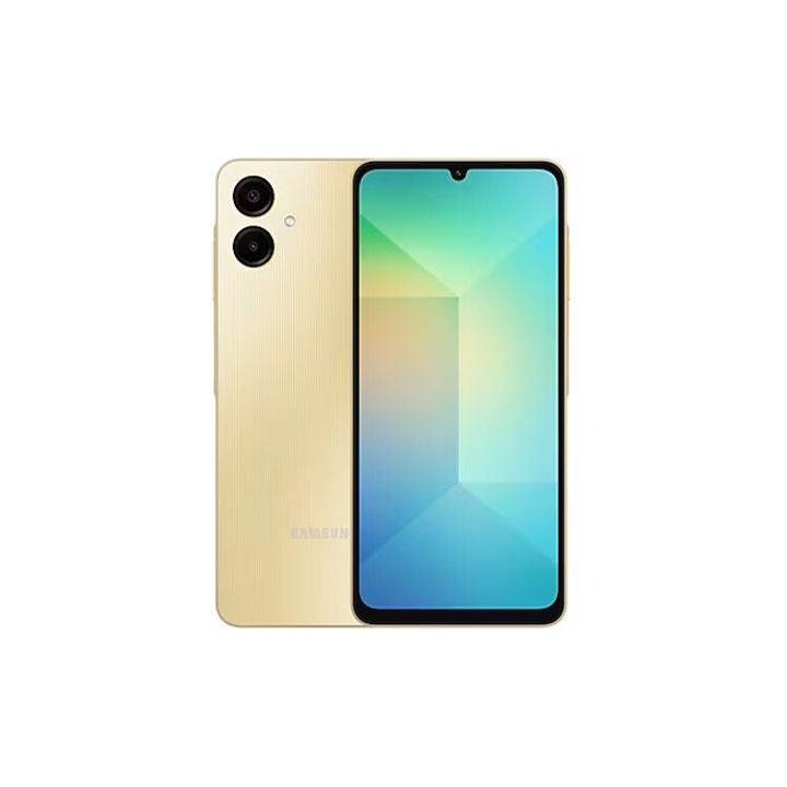 Мобилен телефон, Samsung Galaxy A06, 128GB, 4GB RAM, 4G, Златист