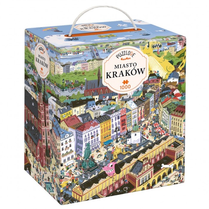 Puzzle 1000 Puzzlove Miasto Krakow, Bright Junior Media, 48x68cm, készlet