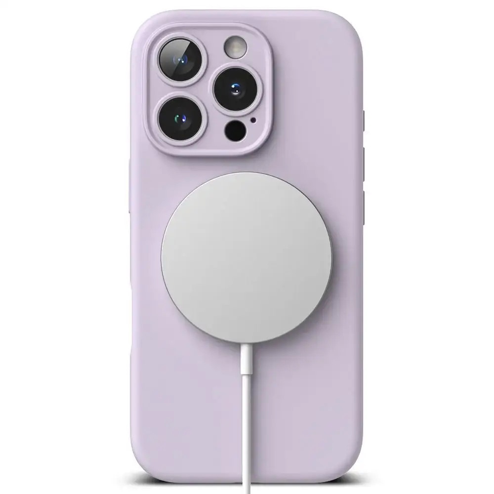 Carcasa Ringke Silicone Magnetic MagSafe compatibila cu iPhone 16 Pro Purple