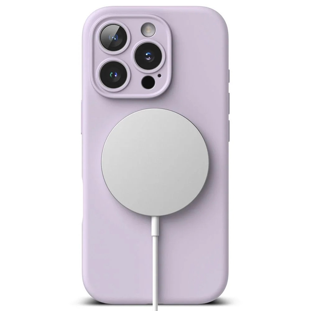 Carcasa Ringke Silicone Magnetic MagSafe compatibila cu iPhone 16 Pro Purple