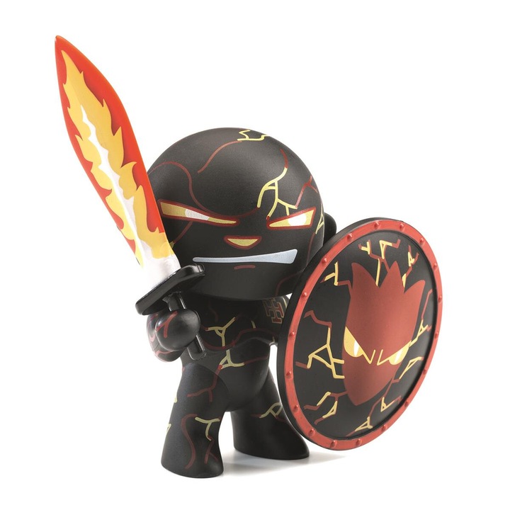 Фигурина Djeco, Воин Вулкан, 8x11x5,7см, за деца над 4 години