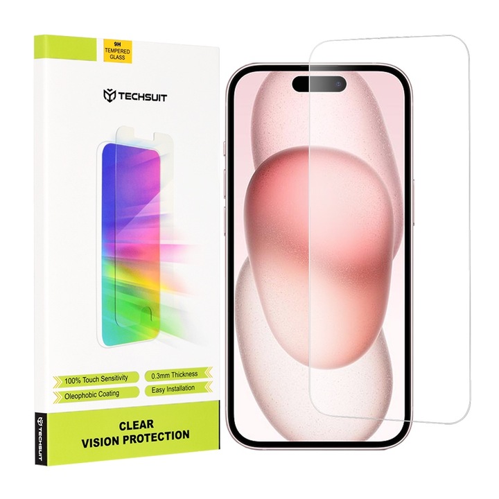 Стъклен Протектор fixGuard Xenon Armor Glass за iPhone 15 - Transparent
