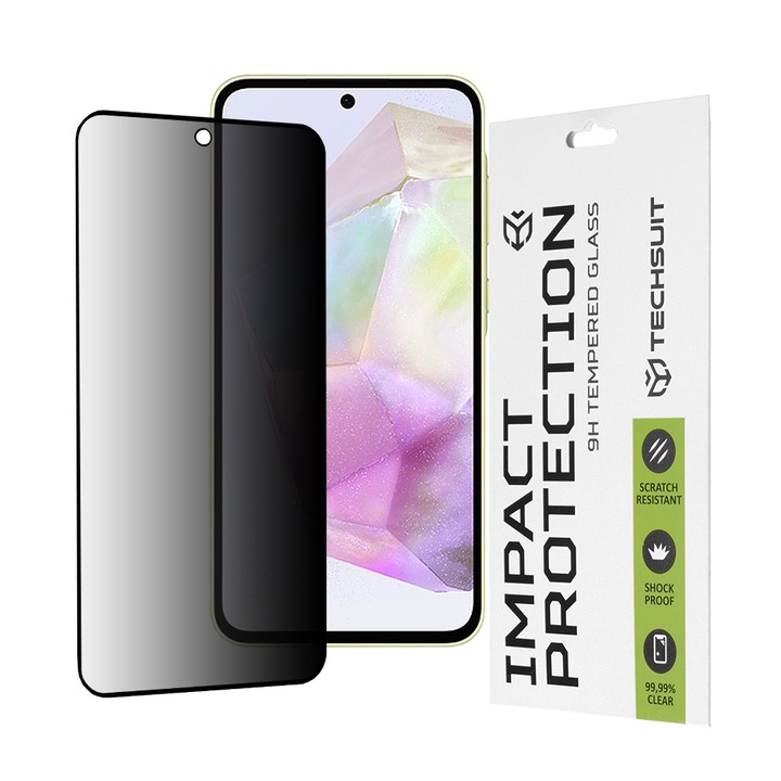 Стъклен Протектор fixGuard Top Screet Privacy за Samsung Galaxy A35 5G / A55 5G / M35 - Black