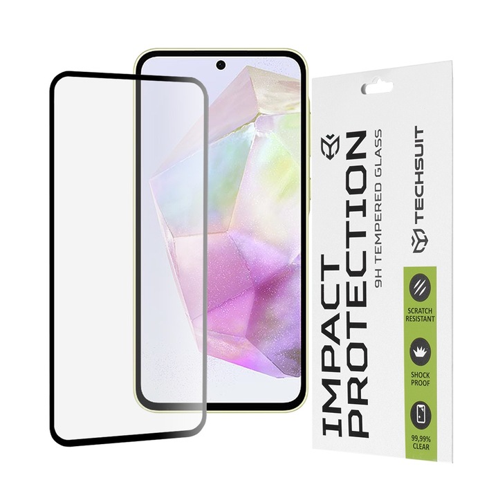 Стъклен Протектор fixGuard Armor Impact, Full Glue Glass за Samsung Galaxy A35 5G / A55 5G / M35 - Black