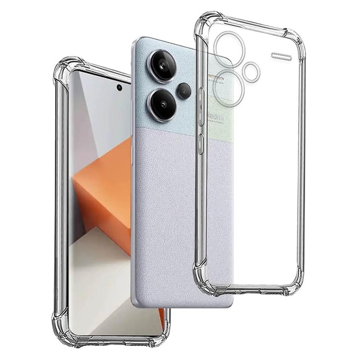 Кейс за Xiaomi Redmi Note 13 Pro Plus 5G - Shockproof Clear Silicone - Прозрачен