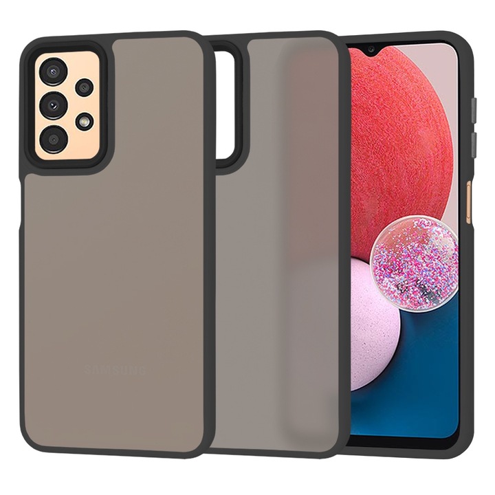 Защитен калъф за Samsung Galaxy A13 4G/A13 5G/A04S, HaloFrost Series, A71, Lexgard, Deep Dark