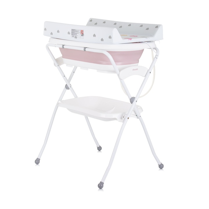 Cadă bebelusi cu suport Chipolino Fiore, Roz