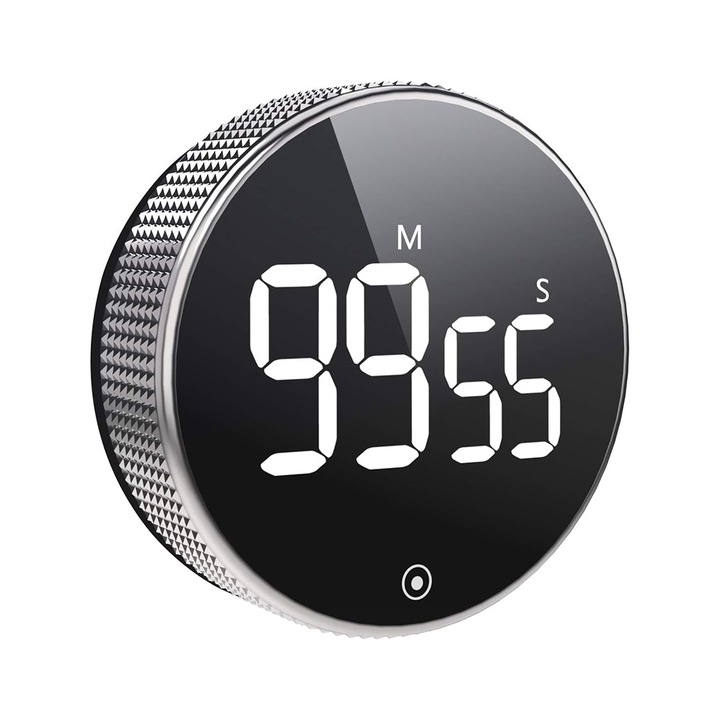 Temporizator digital de bucatarie cu ecran LCD mare, alarma puternica, magnetic