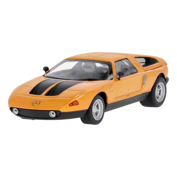 Mercedes C111 / II modellautó, 1970, méretarány 1:43, sárga