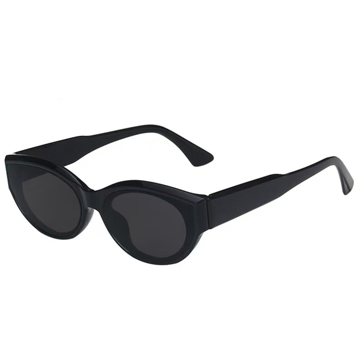 Ochelari de soare dama, negru, lentile gri, UV400