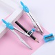 Set 10 Compas reglabil cu creion mecanic si accesorii, Plastic Flexibil, desen, enkourakoko®, Albastru