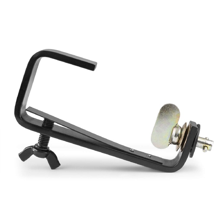 BeamZ BCQ50B C-kampó, fekete, gyors záras, fénytartó, fényeffektek rögzítéséhez 50 kg