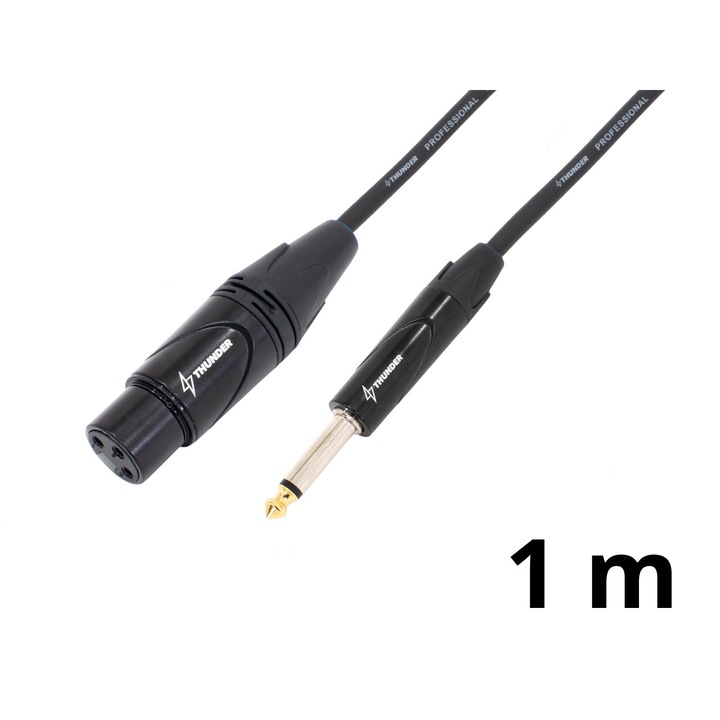 Thunder CX40-1m jelkábel (6,3 mm Jack – XLR mama)