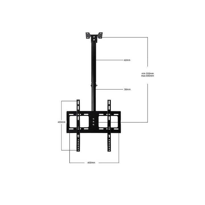Suport TV de tavan si MONITOR, Thunder 26-55″