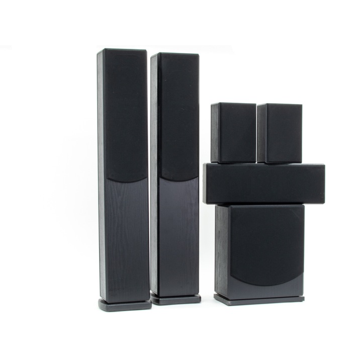 Thunder SP6360 5.1 Házimozi, hifi hangfalszett, passzív mélyládával, 650W – FEKETE szín