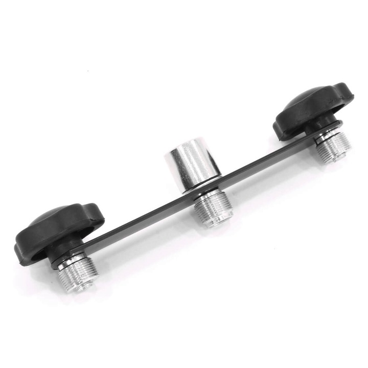 Thunder MS-D2 Mikrofon tartó adapter állványhoz, három mikrofonhoz (acél)