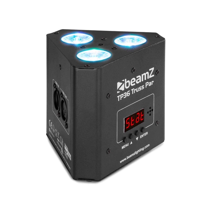 BeamZ TP36 TRUSS PAR, 3×4″ 4-in-1 KED, RGB-UV, DMX