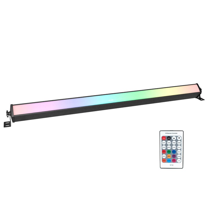 Thunder LWB-224B RGB (14×16 SMD5050 LED) Wash Bar fényeffekt + DMX + TÁVIRÁNYÍTÓ + AKKU