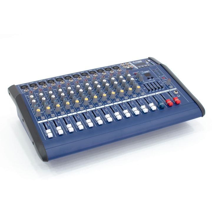 Thunder PMX1202D-USB 2x500W, 12-канален миксер усилвател + Bluetooth