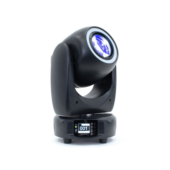 Lumina robot Thunder MHD-150B Beam cu inel luminos, 1x150W (13 culori – 14 GOBO)