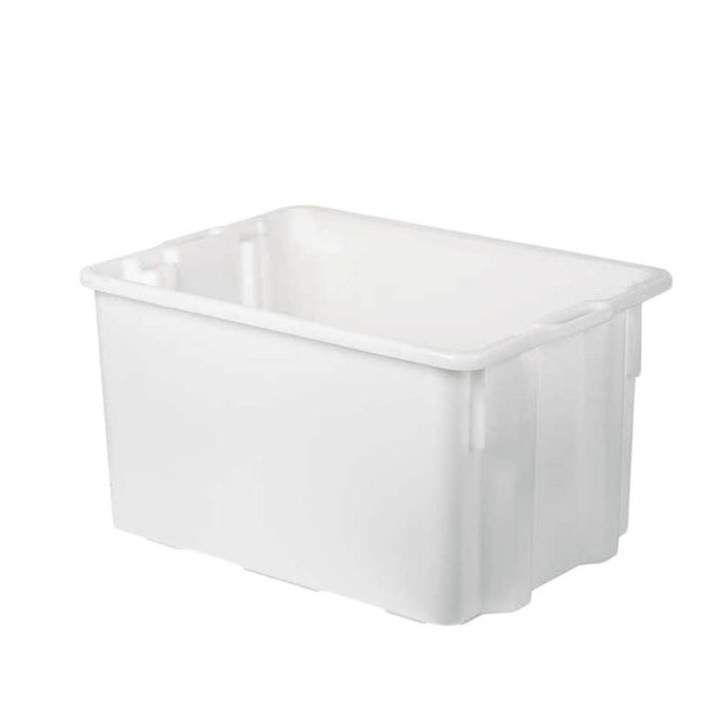 Naveta industriala 22164, alba, 74 x 44 x 35.5 cm, 90L