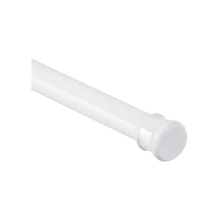 Bara telescopica de perdea, de sine statatoare, inoxidabila, rezistenta, 50-90cm, alb