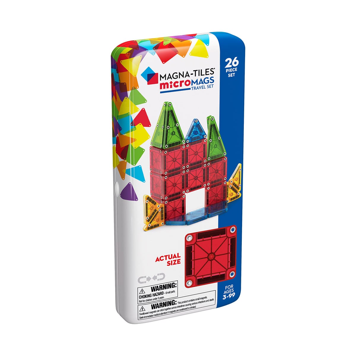 Set construcție Magna-Tiles, colecția microMAGS, 26 piese