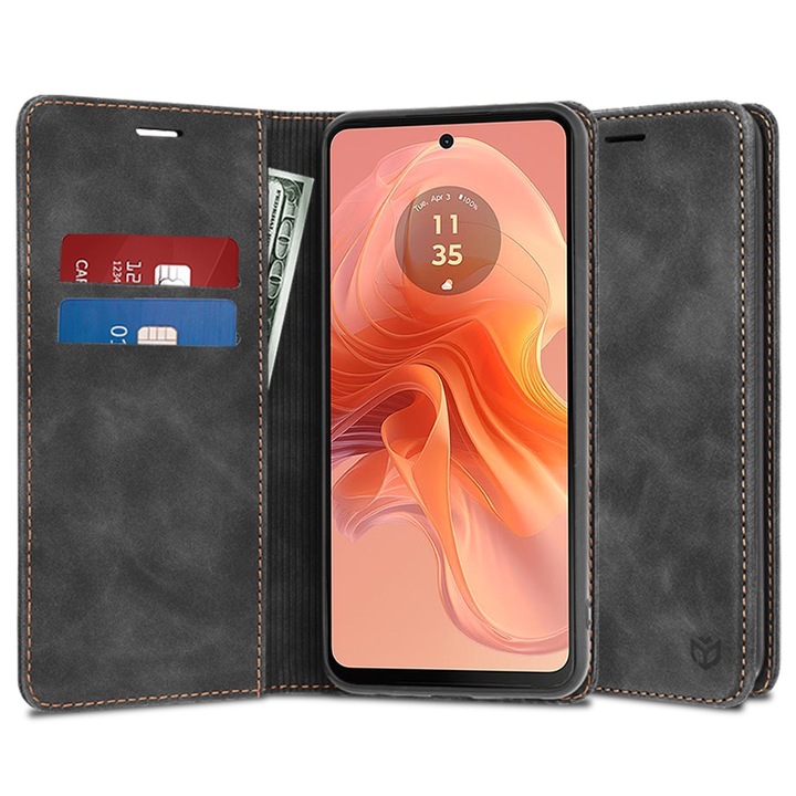 fixGuard Confy burkolat Motorola Moto G04 / Moto G04s / Moto G24 / Moto E14 készülékekhez - fekete