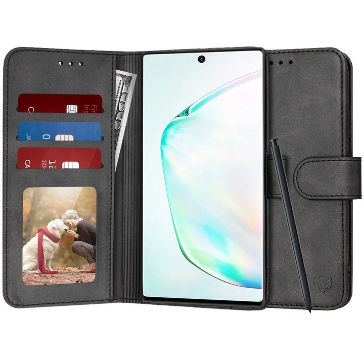Калъф fixGuard Diary Book за Samsung Galaxy Note 10 Plus / Note 10 Plus 5G - Black