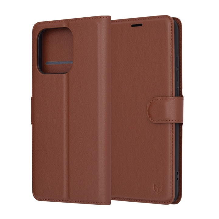 FixGuard bőr tok Xiaomi Redmi 13C 4G / 13C 5G / Poco M6 / C65 készülékhez - barna