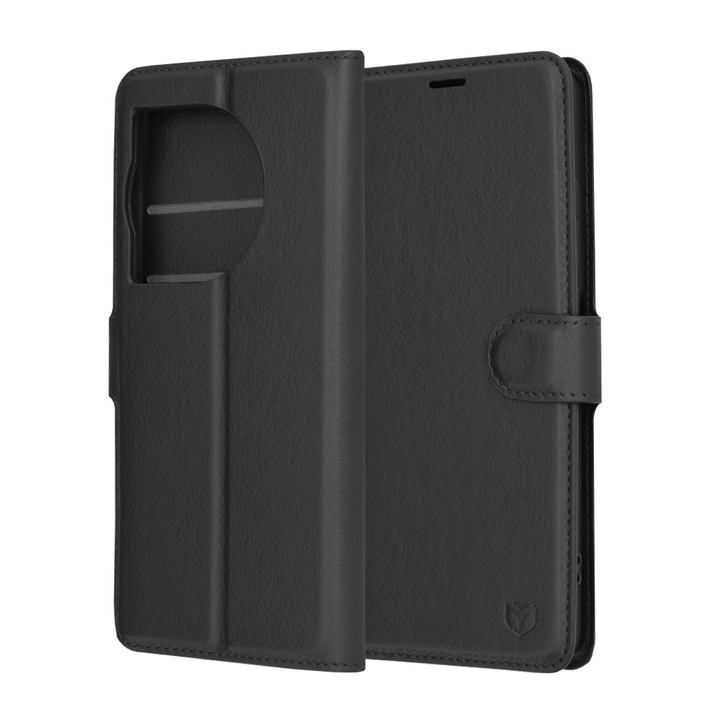 Защитен калъф за OnePlus 12R, Mad View, Leather Folio, C11, Екологична кожа, Deep Dark