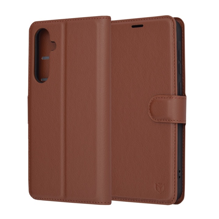 Husa Protectie pentru Samsung Galaxy A35 5G, Cipsir Urban, Leather Folio, A78, Piele ecologica, Light Brown