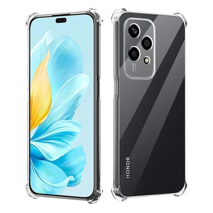 Кейс за Honor 200 Lite - Shockproof Clear Silicone - Прозрачен