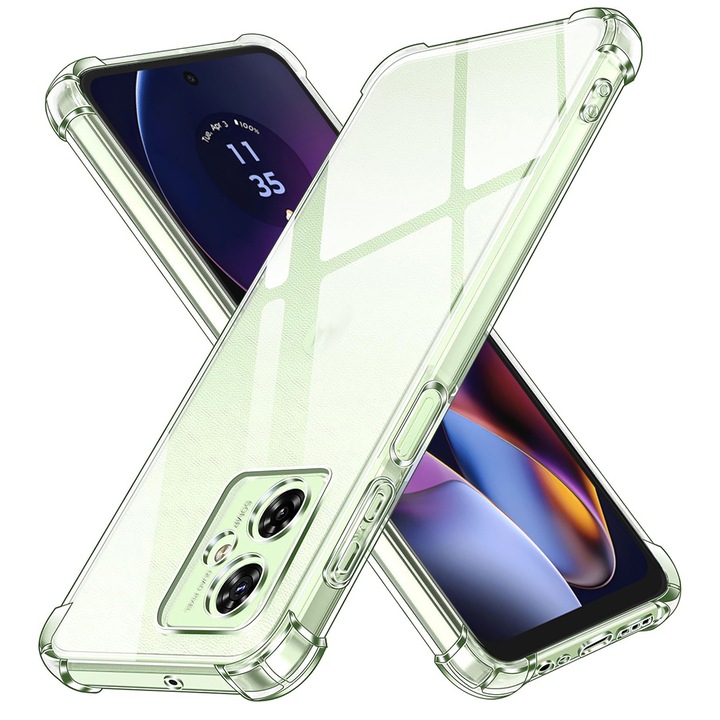 Кейс за Motorola Moto G54 Power - Shockproof Clear Silicone - Прозрачен
