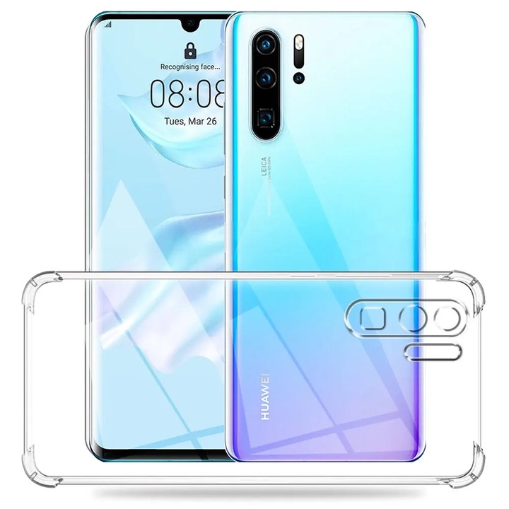 Кейс за Huawei P30 Pro - Shockproof Clear Silicone - Прозрачен