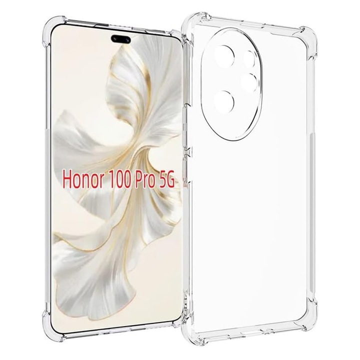 Калъф fixGuard Shockproof Clear Silicone за Honor 100 Pro - Clear