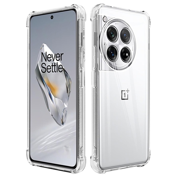 Кейс за OnePlus 12 - Shockproof Clear Silicone - Прозрачен