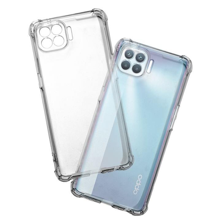 Кейс за Oppo Reno4 Lite - Shockproof Clear Silicone - Прозрачен