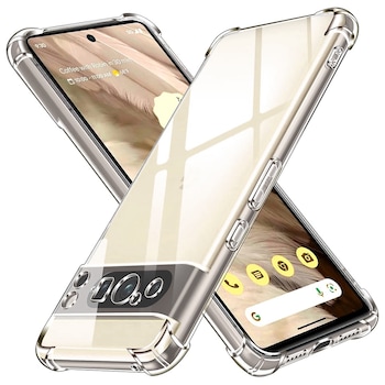 Husa pentru Google Pixel 8 Pro Daden® Clear Silicone, Protectie Camera, Antisoc, Transparenta