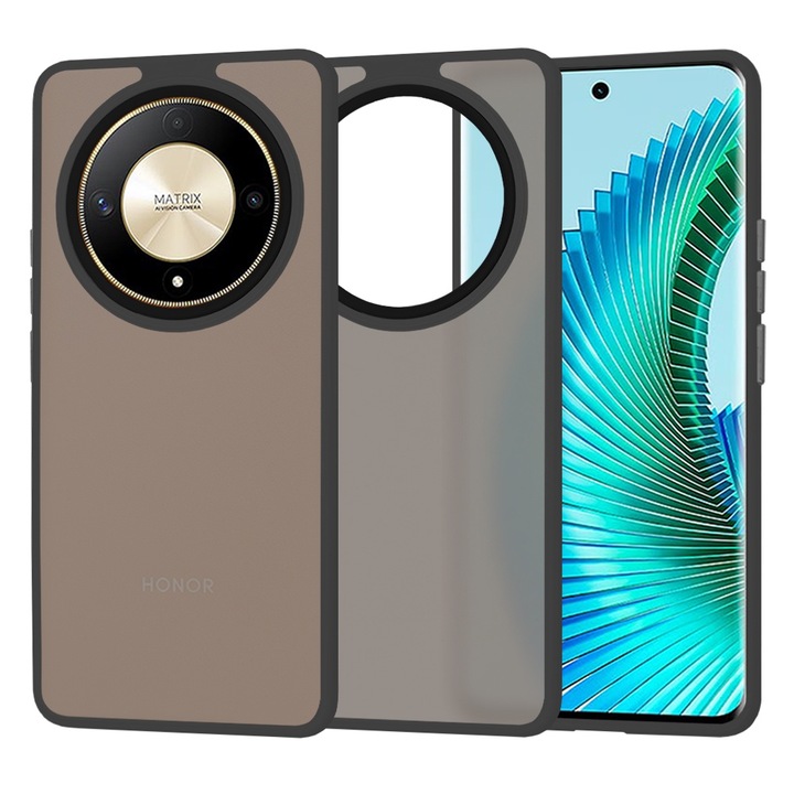 Кейс за Honor Magic 6 Lite Ghost Series матиран - черен